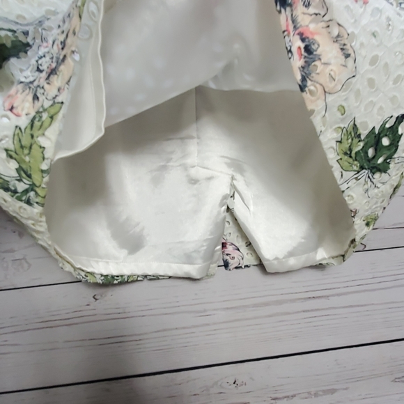 Ann Taylor skirt ❤ floral Spring eyelet - Picture 5 of 7